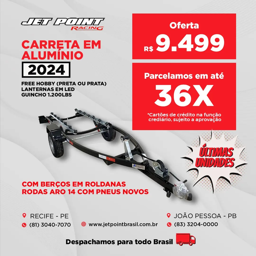 CARRETA FREE HOBBY PARA JET SKI completo
