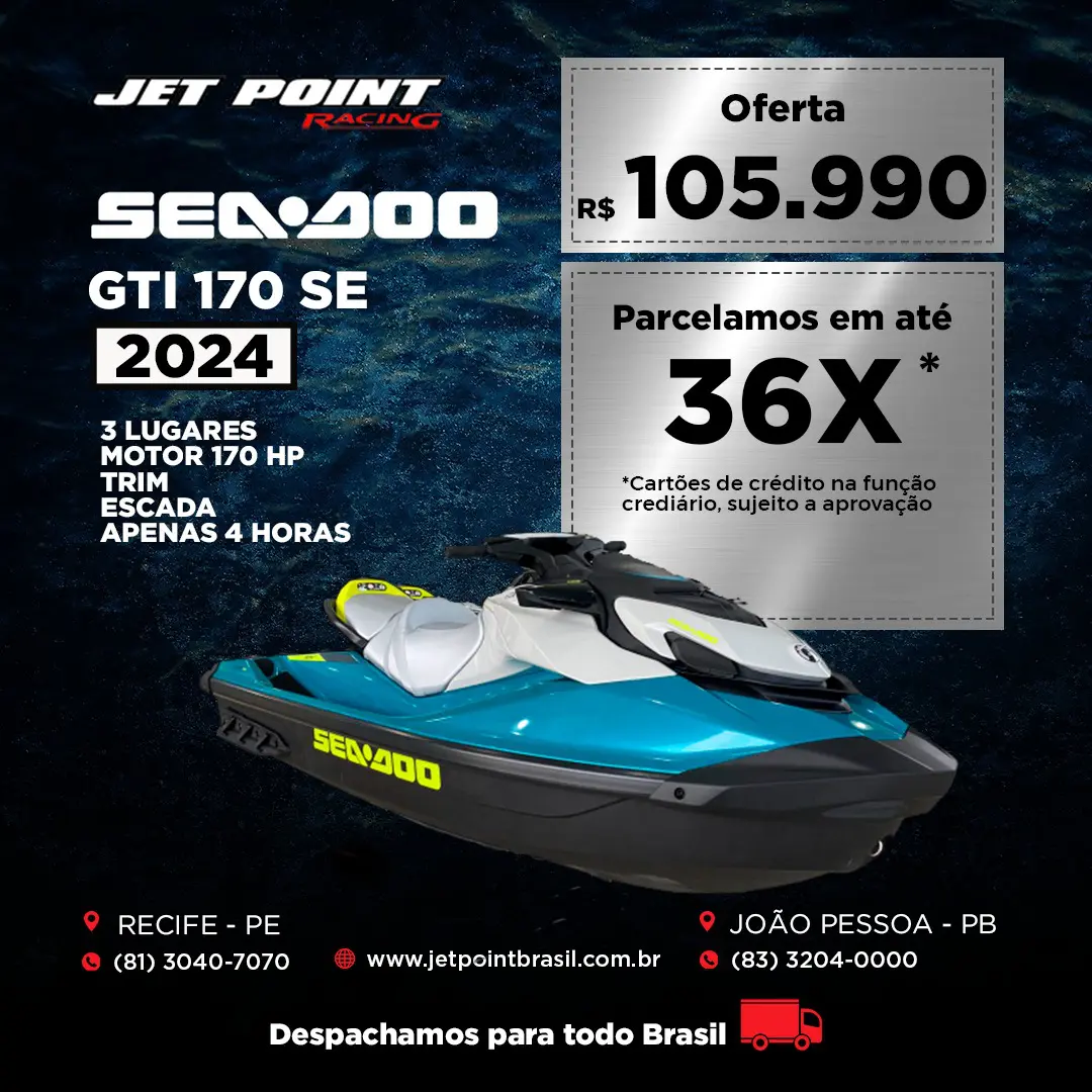 Sea Doo GTi 170 SE 2024 completo